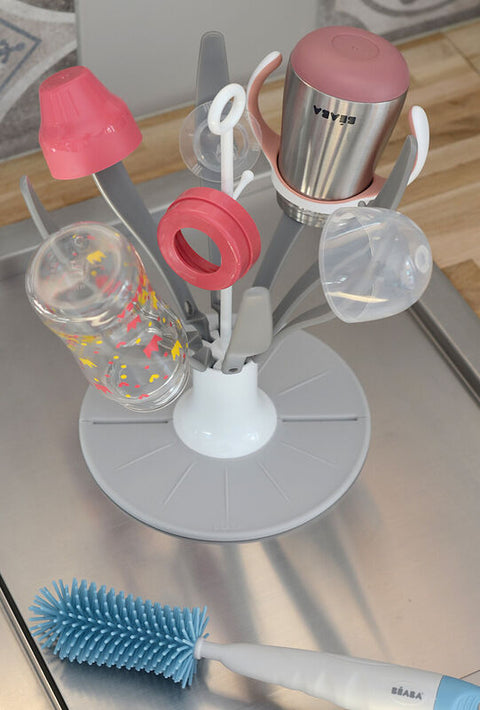 Beaba Flower Foldable Draining Rack Pink