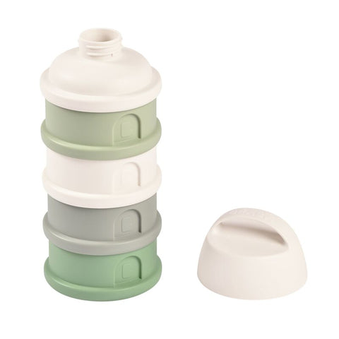 Beaba Formula Milk Container Cotton White Sage Green
