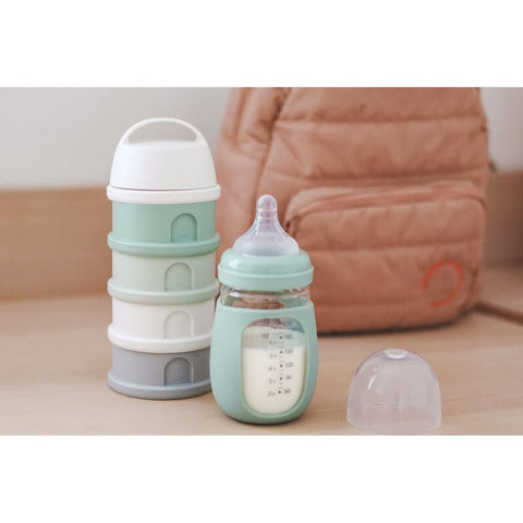 Beaba Formula Milk Container Cotton White Sage Green
