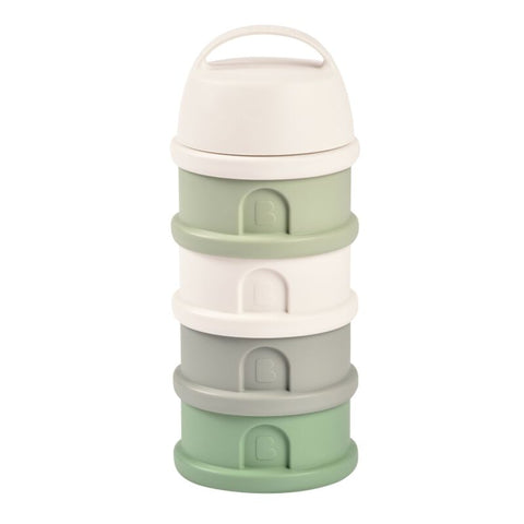 Beaba Formula Milk Container Cotton White Sage Green