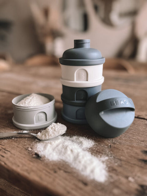 Beaba Formula Milk Container Mineral Grey Blue