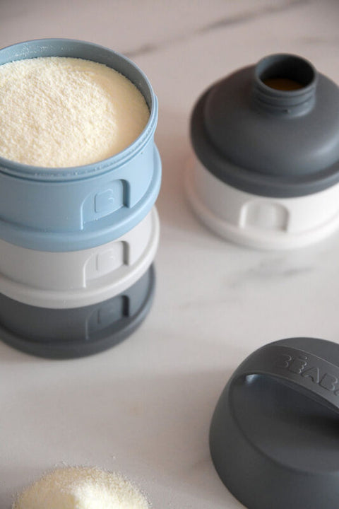Beaba Formula Milk Container Mineral Grey Blue