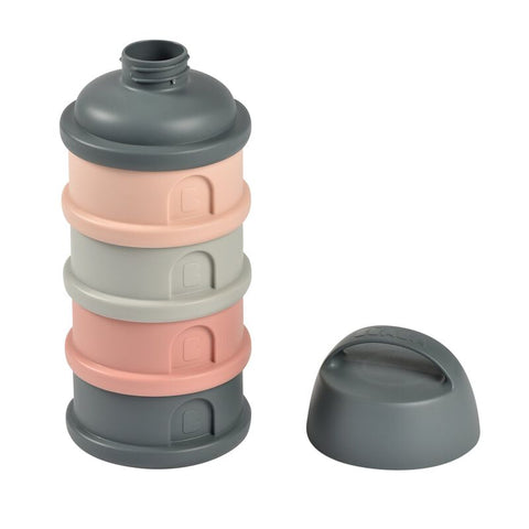 Beaba Formula Milk Container Mineral Grey Pink