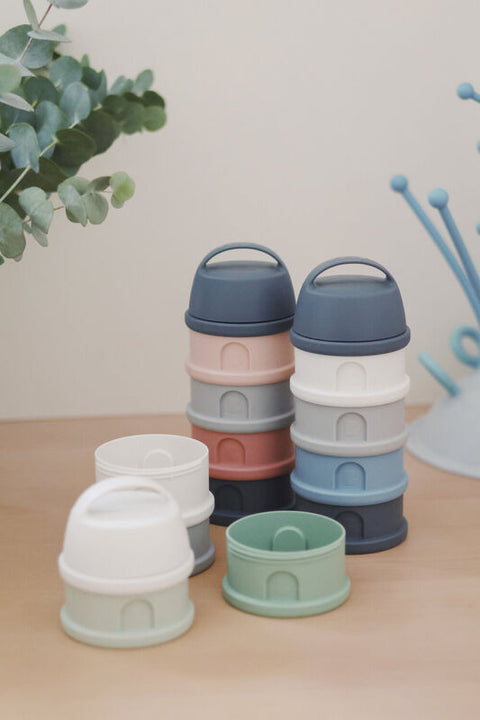 Beaba Formula Milk Container Mineral Grey Pink