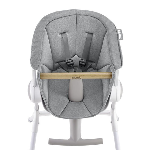 Beaba High Chair Up & Down Textile Seat Grey