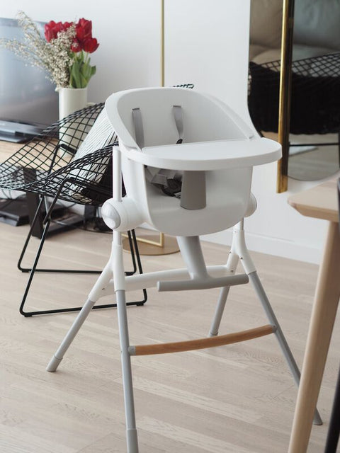 Beaba Highchair Up & Down Grey White