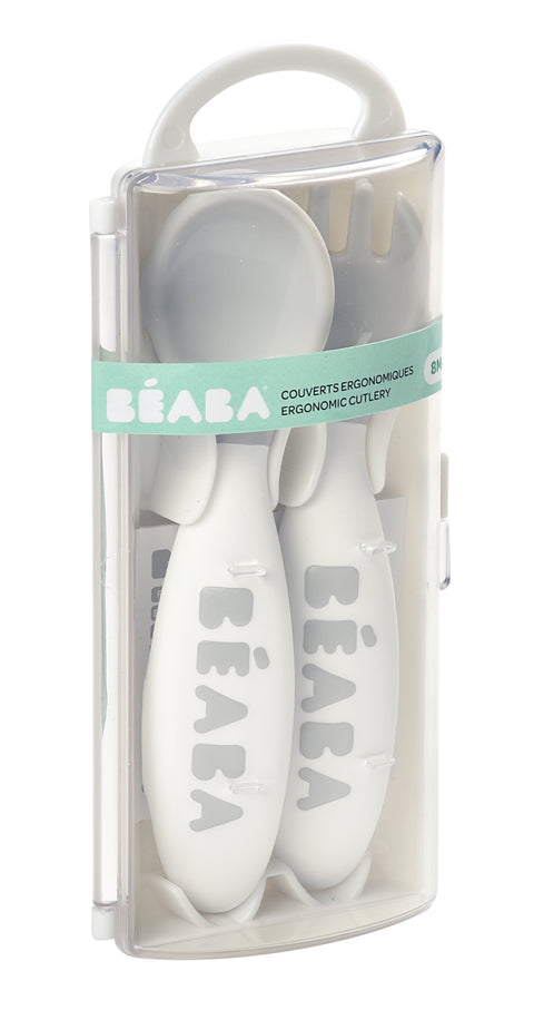 Beaba Training Fork And Spoon 2nd Age Light Mist