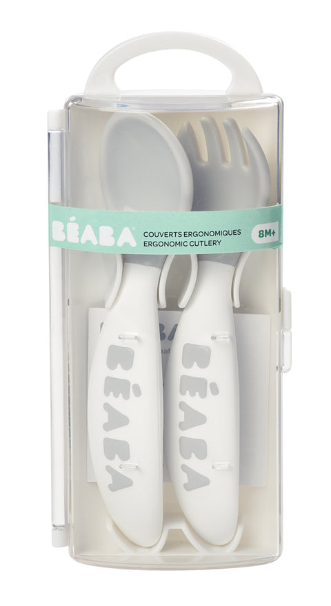 Beaba Training Fork And Spoon 2nd Age Light Mist