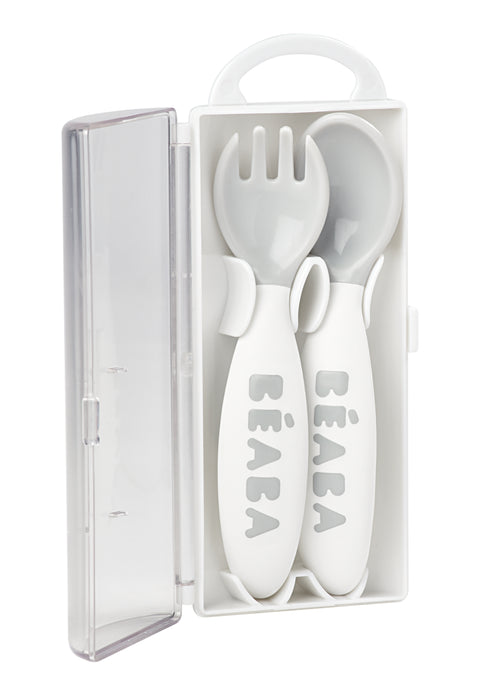 Beaba Training Fork And Spoon 2nd Age Light Mist