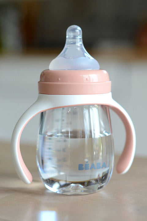 Beaba 2 in 1 Learning Cup Old Pink
