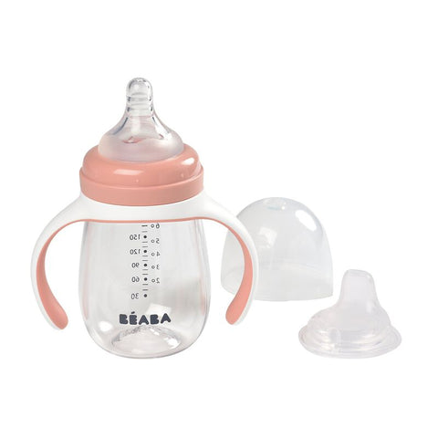 Beaba 2 in 1 Learning Cup Old Pink