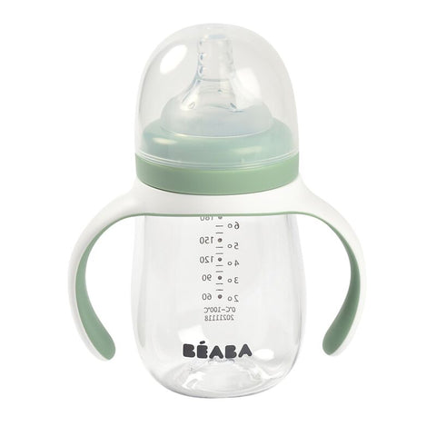 Beaba 2 in 1 Learning Cup Sage Green