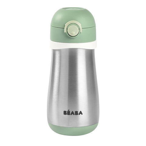 Beaba Stainless Steel Bottle 350ml + Handle Sage