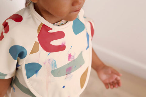 Beaba 2 In1 Bib With Removable Sleeves Multi Color