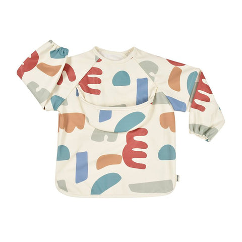 Beaba 2 In1 Bib With Removable Sleeves Multi Color