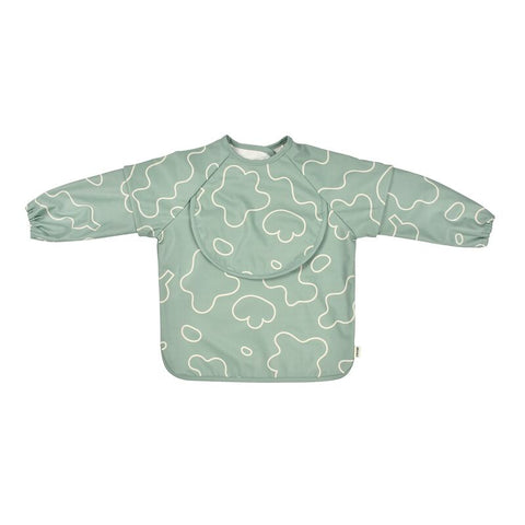 Beaba 2 In1 Bib With Removable Sleeves Sage Green