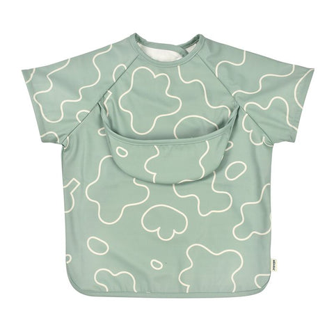 Beaba 2 In1 Bib With Removable Sleeves Sage Green