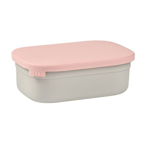 Beaba Stainless Steel Lunch Box Velvet Grey Dusty Rose