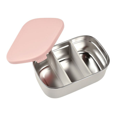 Beaba Stainless Steel Lunch Box Velvet Grey Dusty Rose
