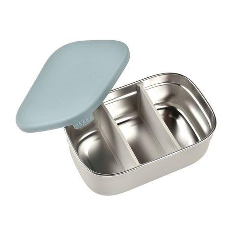 Beaba Stainless Steel Lunch Box Velvet Grey Baltic Blue