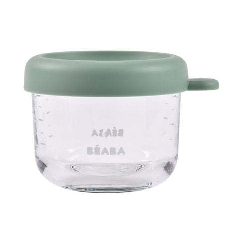 Beaba Conservation Jar Glass Sage Green
