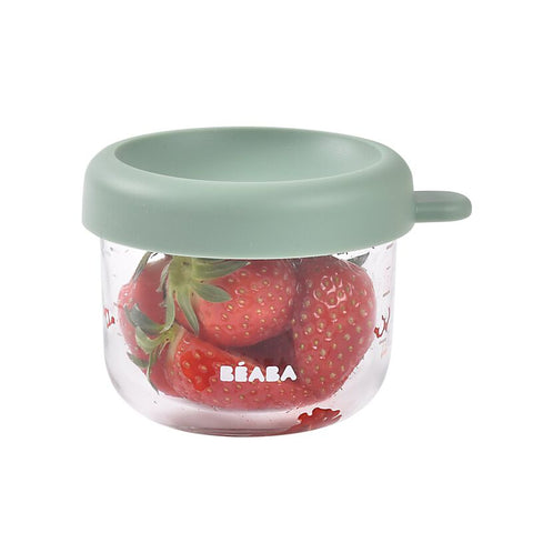 Beaba Conservation Jar Glass Sage Green