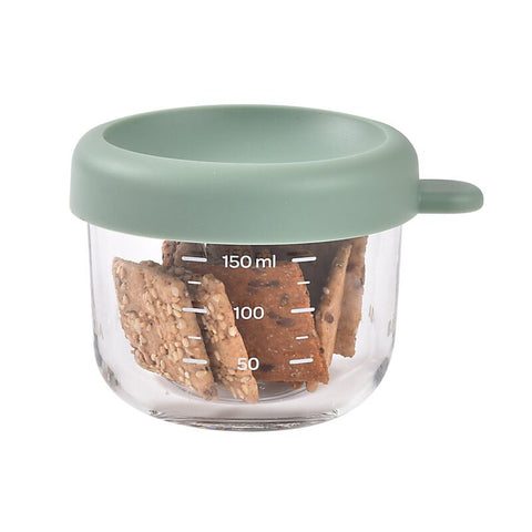 Beaba Conservation Jar Glass Sage Green