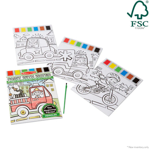 Paint with Water Vehicles