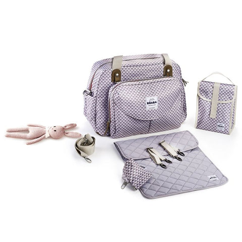 Beaba Geneva II Changing Bag Play Print Grey Coral