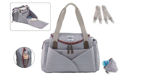 Beaba Sydney Changing Bag Play Print Grey/Coral