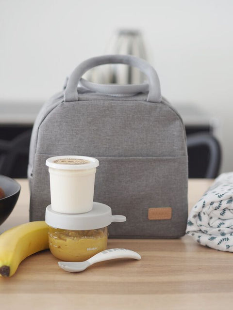 Beaba Insulated Lunch Bag Heather Grey
