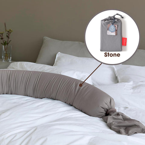BBHUGME Organic Pregnancy Pillow cover STONE