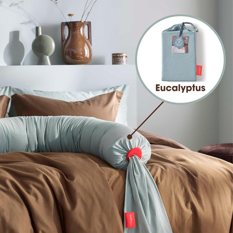 BBHUGME Organic Pregnancy Pillow cover EUCALYPTUS