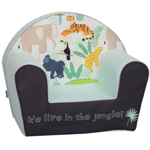 DELSIT ARMCHAIR JUNGLE ON CELADON