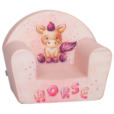 DELSIT ARMCHAIR PINK HORSE