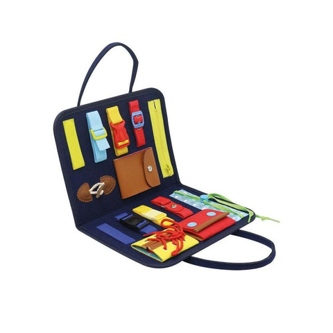 Andreu Toys Closures Soft Book – Interactive Fabric Activity Book