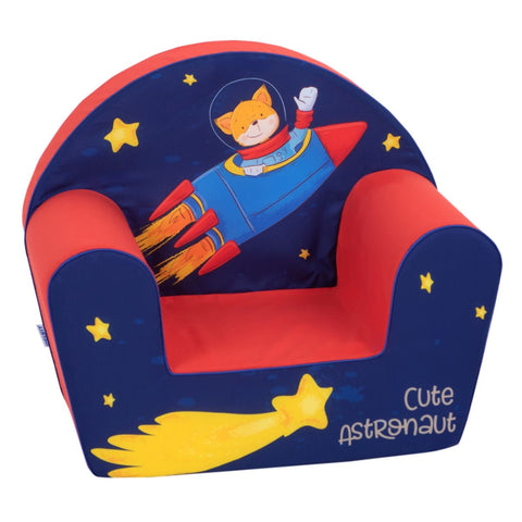 Delsit Arm Chair - Cute Astronaut Red
