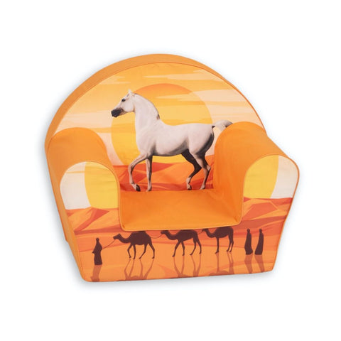 DT8 Delsit Arm Chair Arabic Horse and Camels