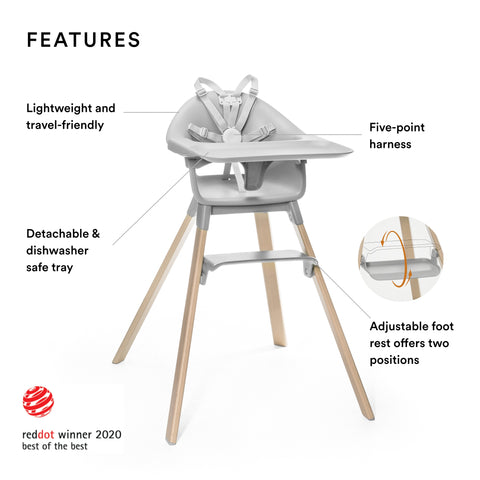 Stokke Clikk High Chair Cloud Grey
