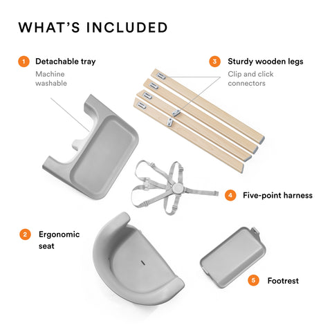 Stokke Clikk High Chair Cloud Grey