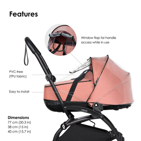 BABYZEN YOYO Bassinet Rain Cover