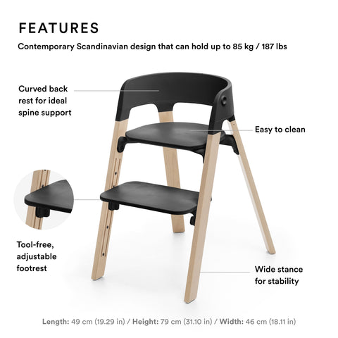 Stokke Steps Babyset Dark Gray Melange
