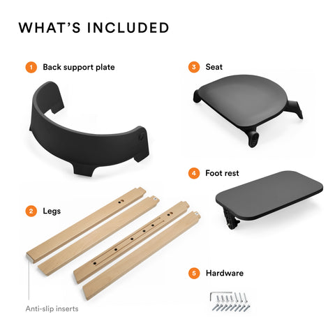 Stokke Steps Babyset Dark Gray Melange