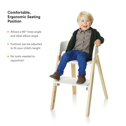 Stokke Steps High Chair White Natural