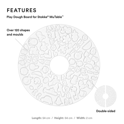 Stokke MuTable Playboard. Playdough Board