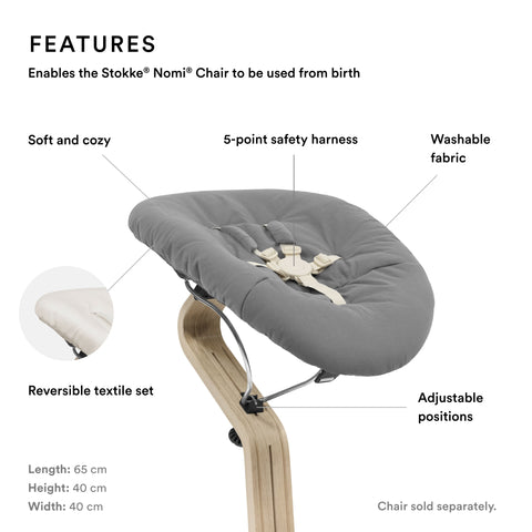 Stokke Nomi Newborn Set Black Grey sand