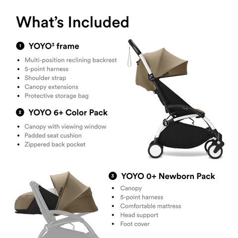 Stokke YOYO3 Frame 6+ 0+Tofee Bundle