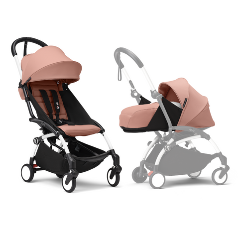 Stokke YOYO3 Frame 6+ 0+ Ginger Bundle