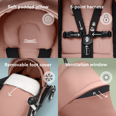 Stokke YOYO3 Frame 6+ 0+ Ginger Bundle