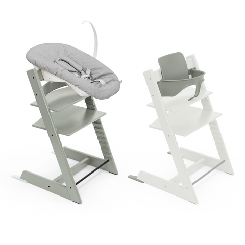 Stokke Tripp Trapp Chair Babyset Newborn Bundle Glacier Green